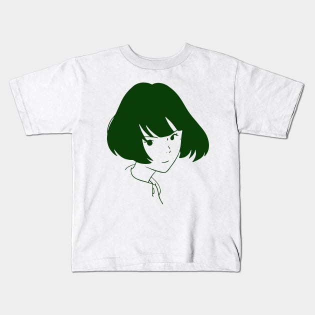 Tatami Galaxy Anime Akashi Kids T-Shirt by Fabiloxxo